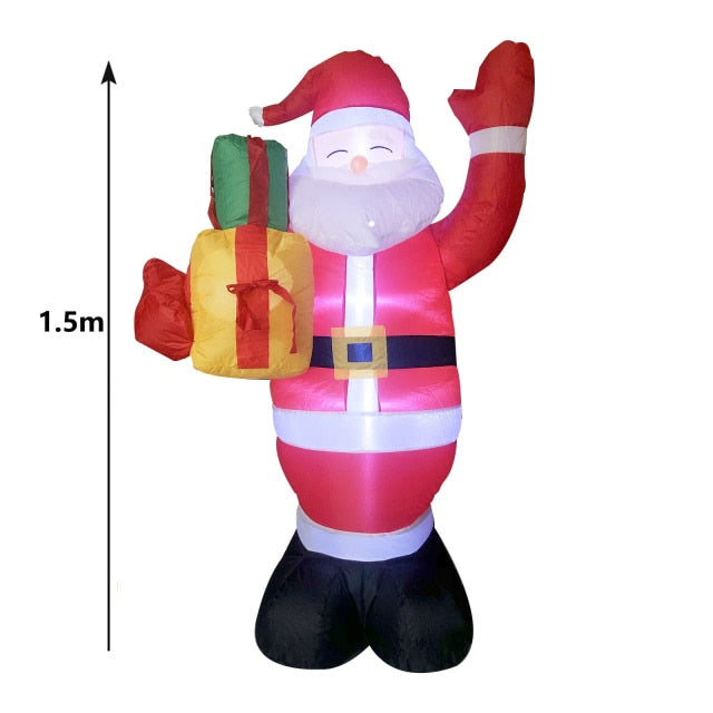 Aufblasbarer 3D Weihnachtsdeko für Draußen mit LED