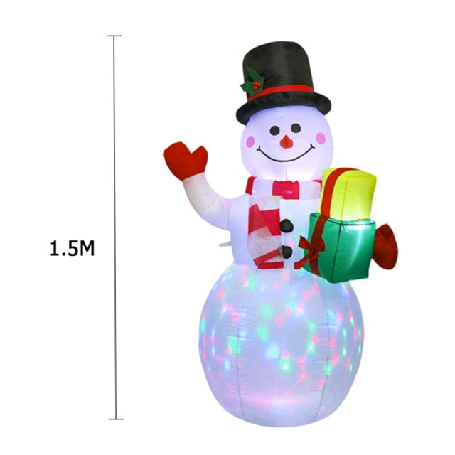 Aufblasbarer 3D Weihnachtsdeko für Draußen mit LED