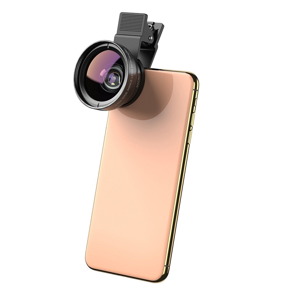 Kamera Objektiv für Smartphones | 2 in 1 HD  Super Weitwinkel & Makro